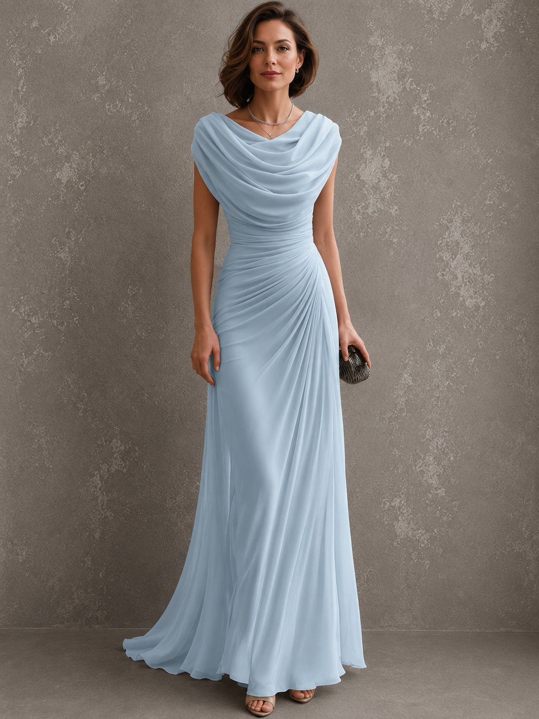 Jilliann | Women's Draped Maxi Dress