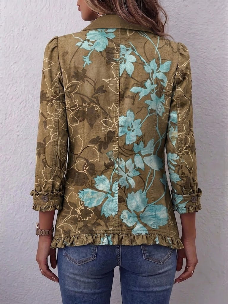 Sundara | Floral Ruffle Jacket