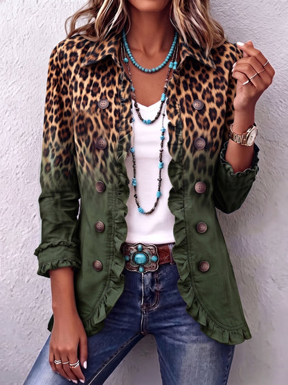 Elspeth | Leopard Ombre Blazer