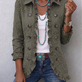Kamberly | Floral  Ruffled Jacket
