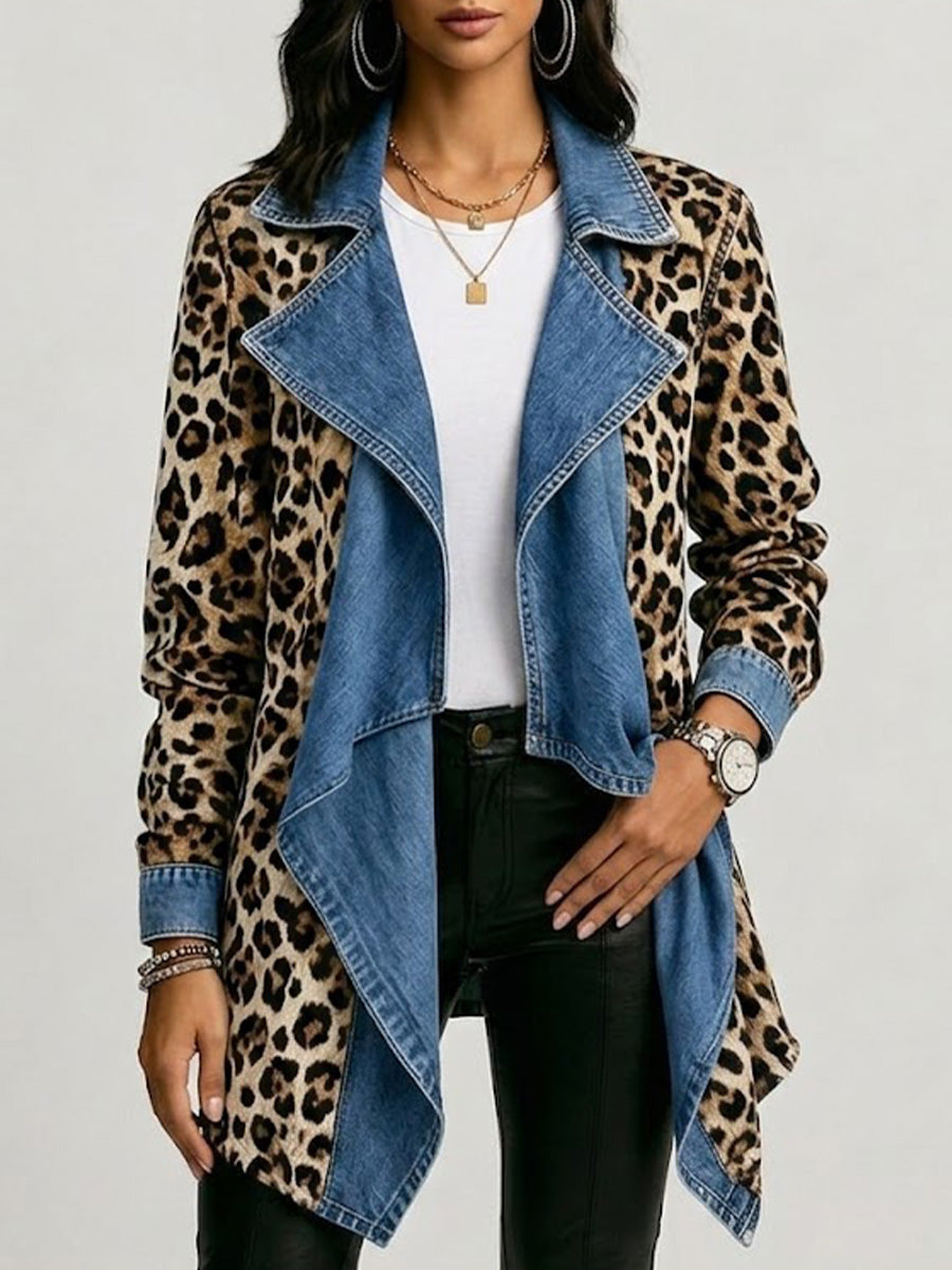 Sherilyn | Leopard Denim Jacket