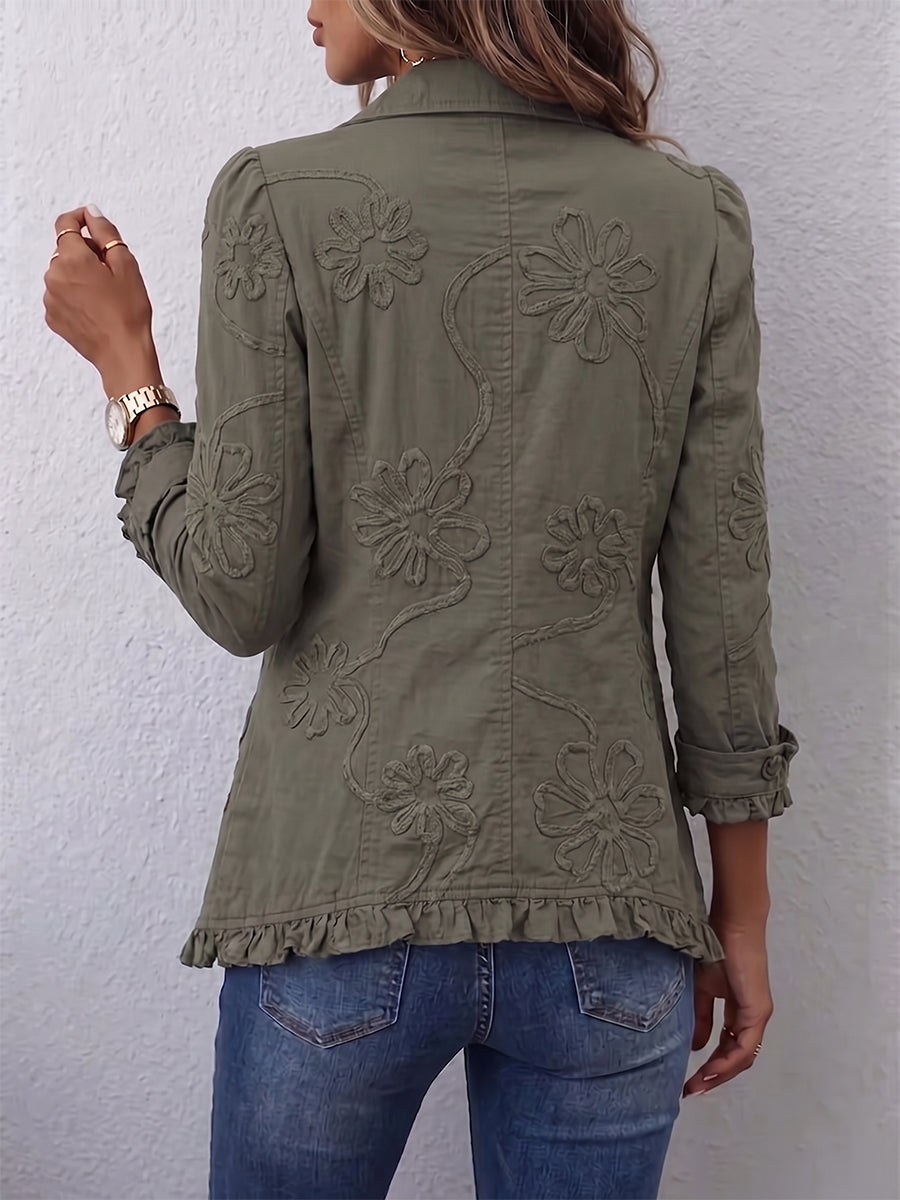 Kamberly | Floral Ruffled Jacket