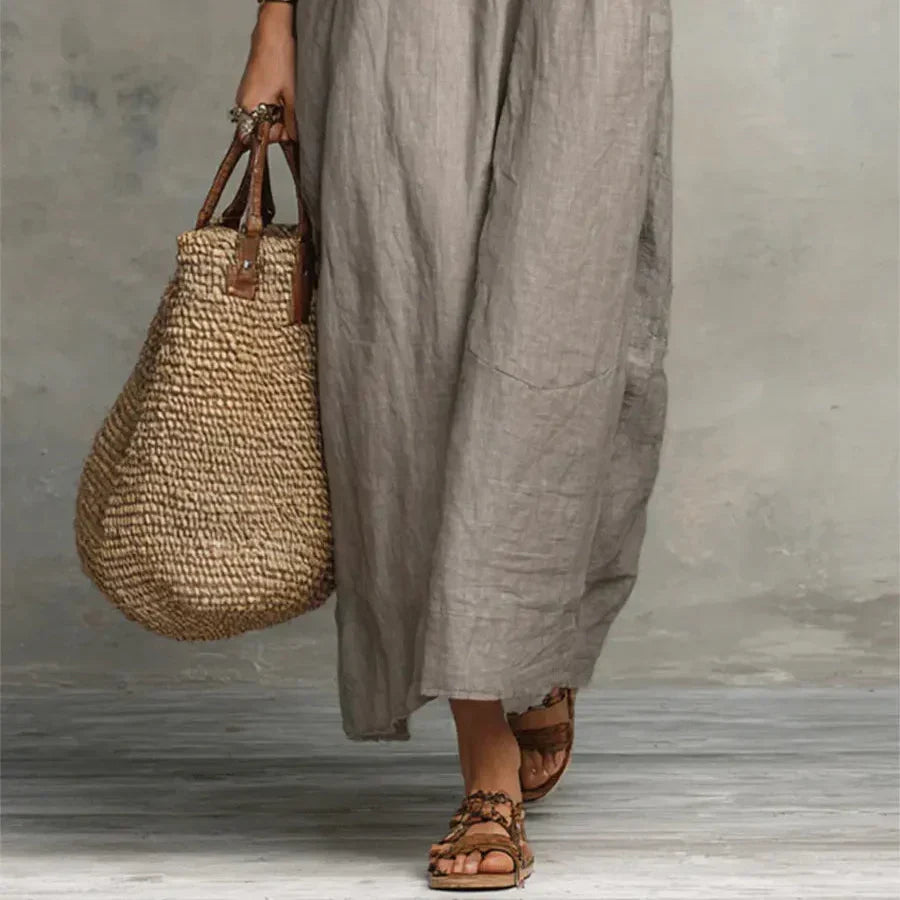 Zoey | Long Bohemian Maxi Dress with Ruffle Details