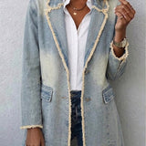Dionne | Oversized Raw-Edge Blazer