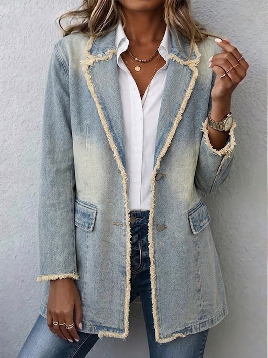 Dionne | Oversized Raw-Edge Blazer