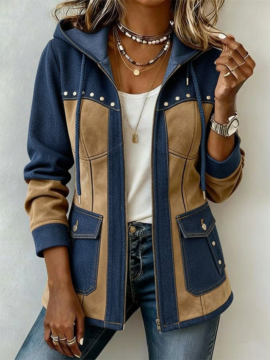 Sienna | Patchwork Hooded Jacket