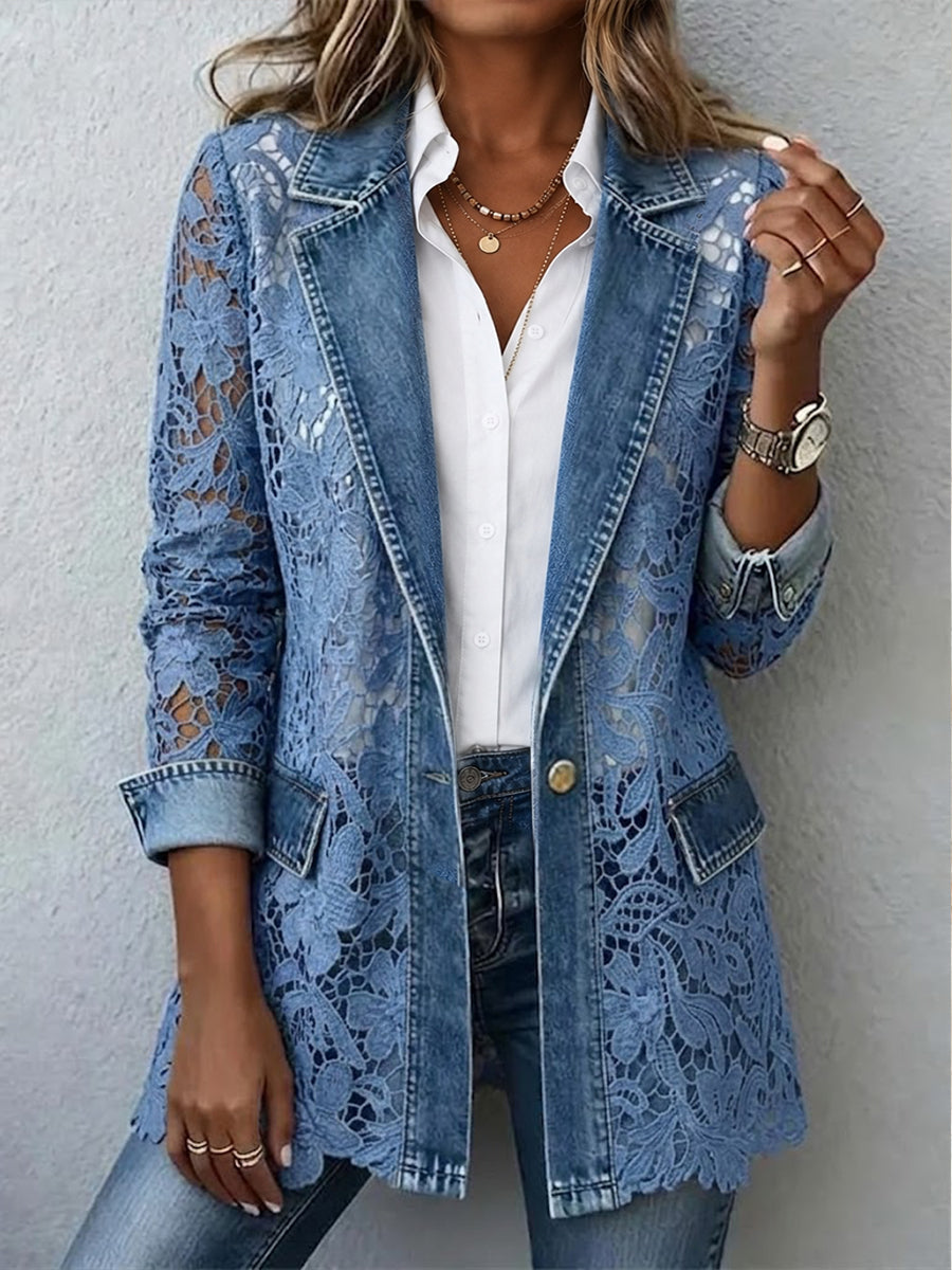 Lacinda | Floral Lace Blazer