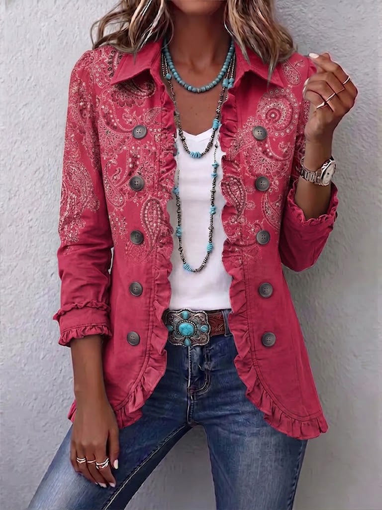 Anouk | Paisley Ruffled Jacket
