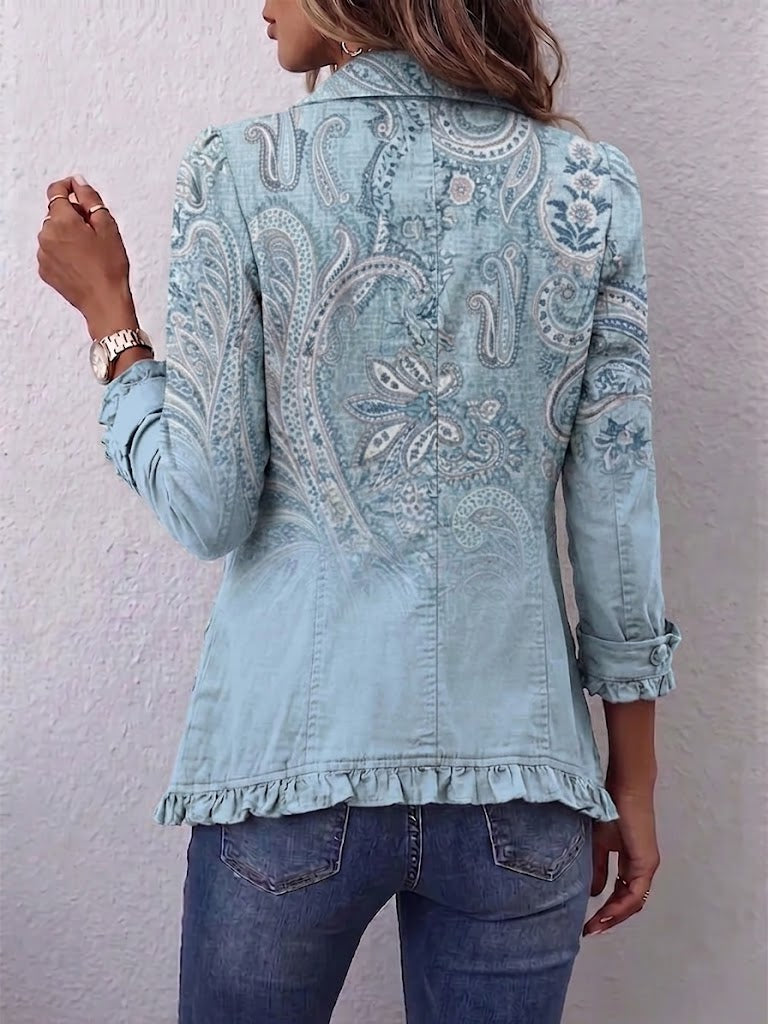 Estrella | Paisley Ruffled Jacket