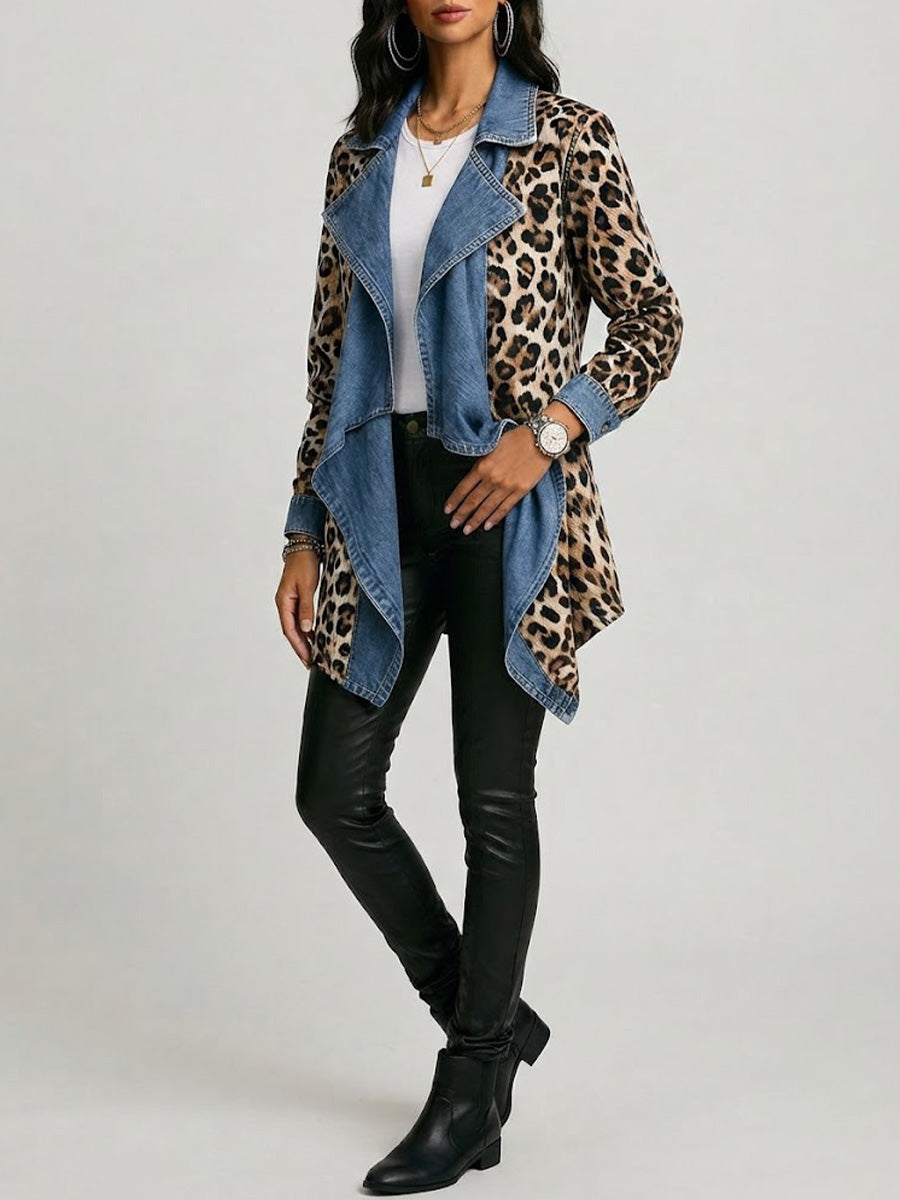 Sherilyn | Leopard Denim Jacket