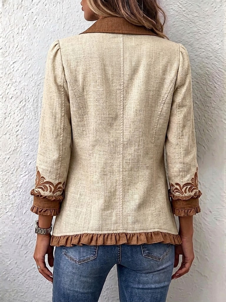 Marigold | Ruffled Floral Jacket