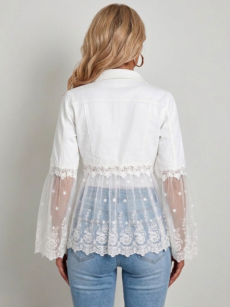 Marielle | Lace-Trim Jacket