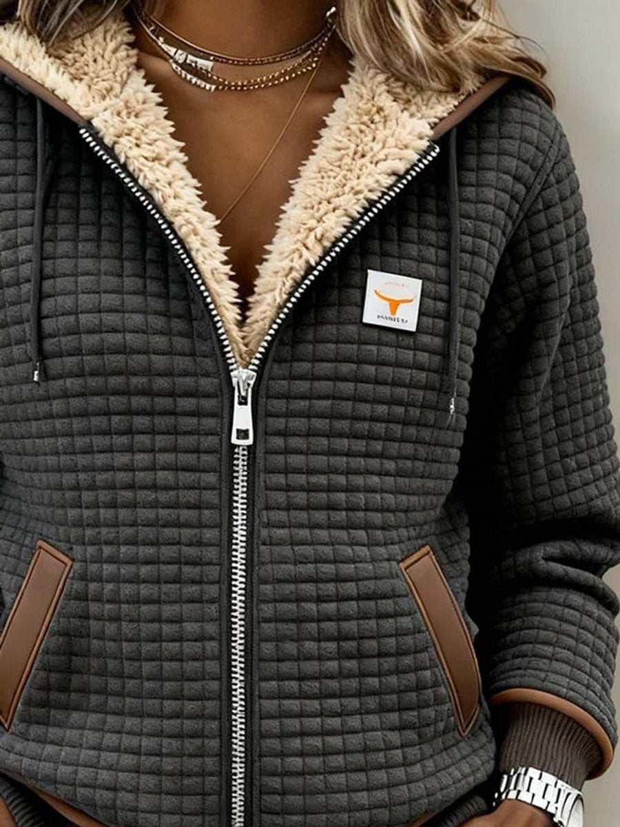 Penelope | Women's Sherpa-Lined Quilted Hooded Jacket