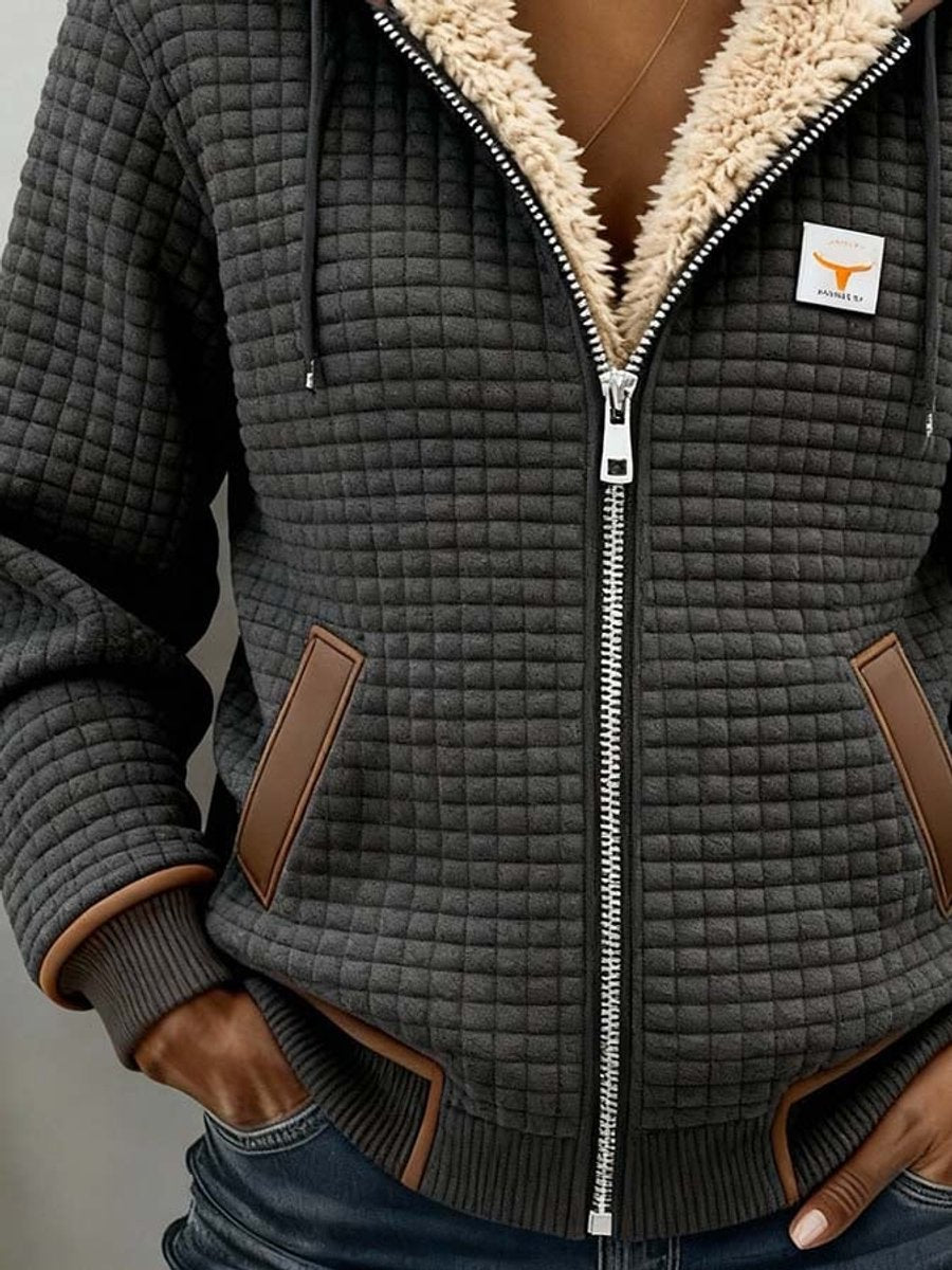 Penelope | Women's Sherpa-Lined Quilted Hooded Jacket